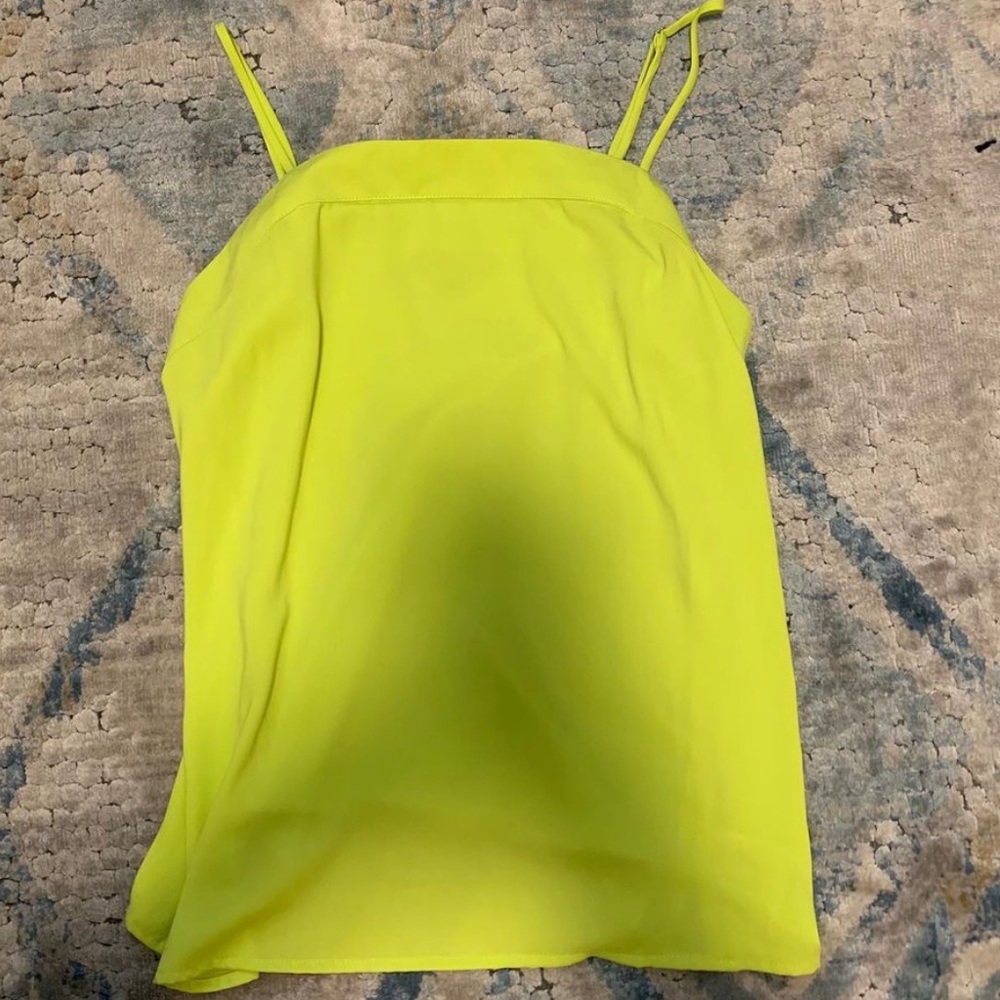 Naked zebra neon yellow tank